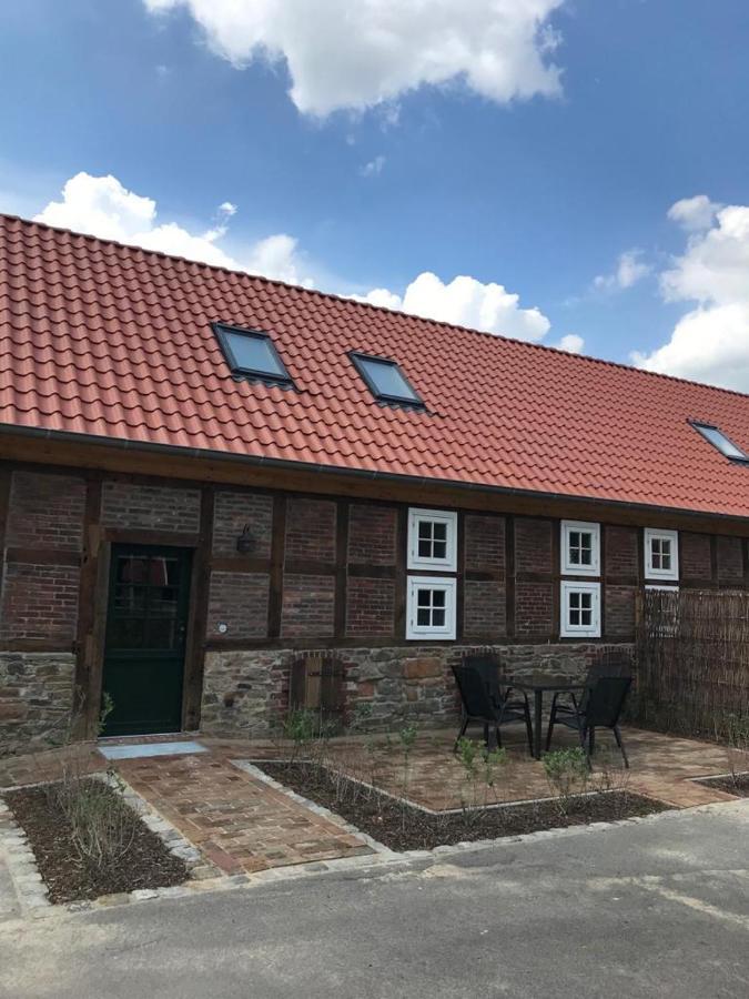 Fachwerk-Maisonette-Wohnung -Zur Tenne- Rieste Buitenkant foto