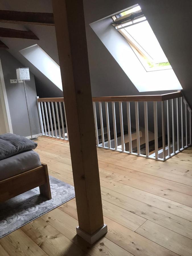 Fachwerk-Maisonette-Wohnung -Zur Tenne- Rieste Buitenkant foto